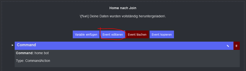 Event editieren