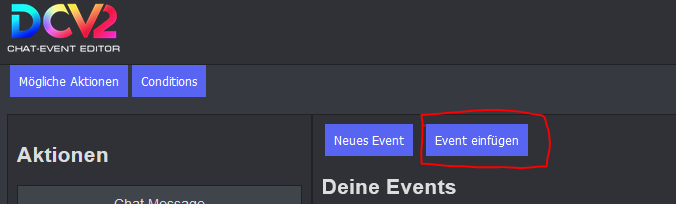 Event einfügen